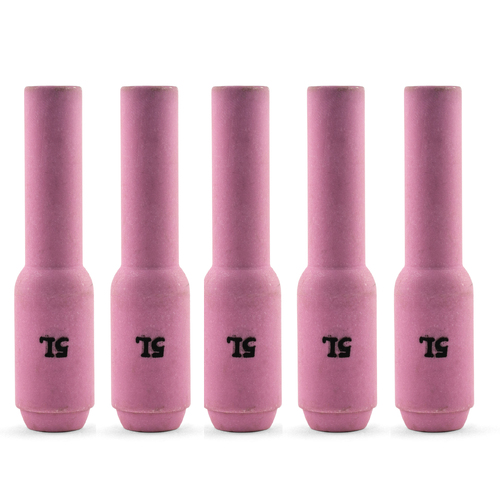 TIG Ceramic Cup / Nozzle #5 LONG - 5 pack - WP 17 | 18 | 26 Alumina