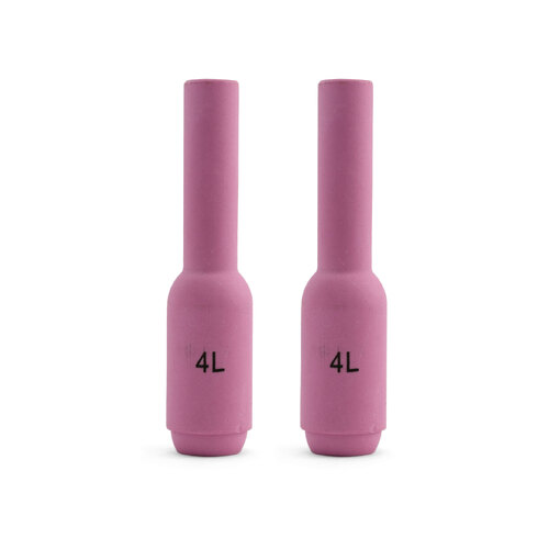 TIG Ceramic Cup / Nozzle #4 LONG - 2 Each - WP 17 | 18 | 26 Alumina