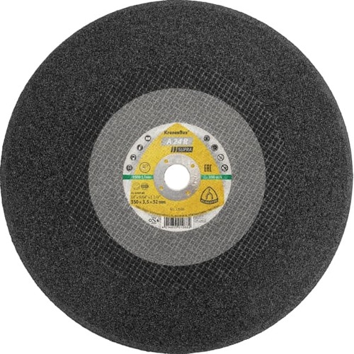 Klingspor 350mm x 3.5mm x 25.4mm Cutting Disc Inox A 24 Supra - 10 Each