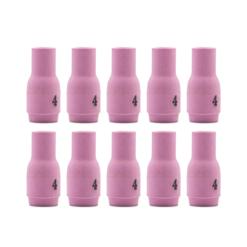 TIG Ceramic Cup / Nozzle #4 - 10 Each - WP-9 / 20