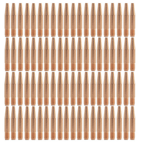 TWECO #2 & #4 Style 14T35 0.9mm Tapered MIG Contact Tips - 100 Each