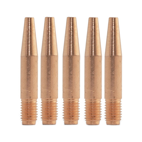 Tweco Style 14T45 TAPERED MIG Contact Tips 1.0mm - 5 Each