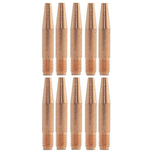 TWECO #2 & #4 Style 14T45 1.2mm Tapered MIG Contact Tips - 10 Each