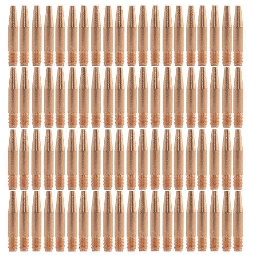 100x Tweco Style 14T45 TAPERED MIG Contact Tips 1.2mm - 100 Each