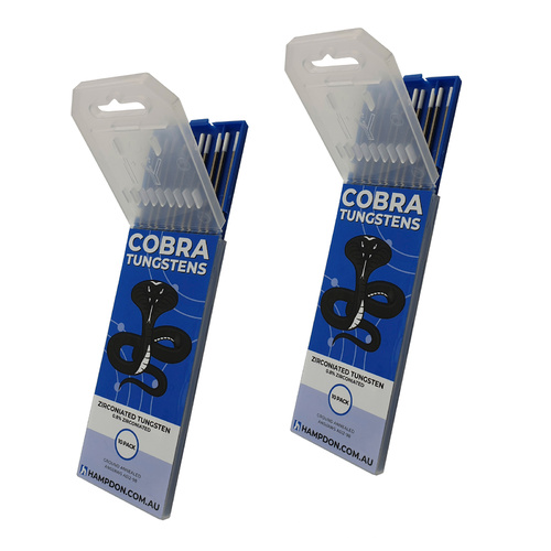 Zirconiated 1.6mm & 2.4mm TIG Tungsten Electrodes - White Tip