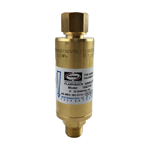 Harris Oxygen High Flow Flash Back Arrestor - Regulator End FlashBack