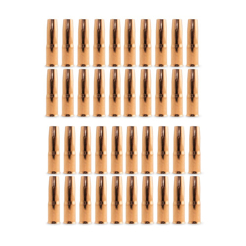 Tweco #2 Style MIG Gas Nozzle / Shroud 13mm Adjustable - 100 Each