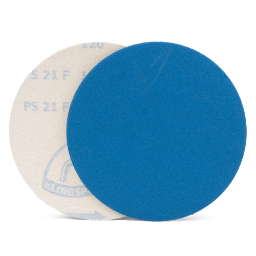 Klingspor 150mm Velcro Backing Sanding Disc Pad PS 21 FK  6" 120 Grit - No Dust Holes - 50 Each
