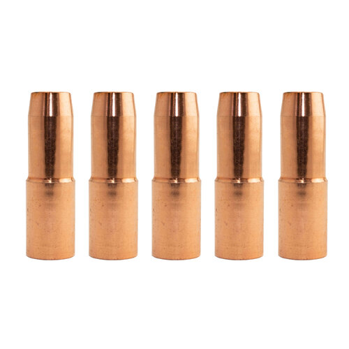 TWECO #4 Style MIG Gas Nozzle / Shroud 16mm Adjustable - 5 Each