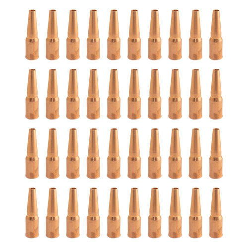 TWECO #4 Style MIG Gas Nozzle / Shroud 9mm Pipeline - 40 Each
