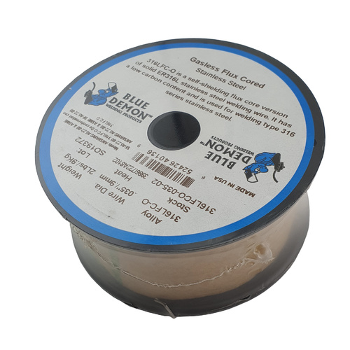 Blue Demon 0.9kg Gasless 316L Stainless Steel 0.9mm MIG Welding Wire 