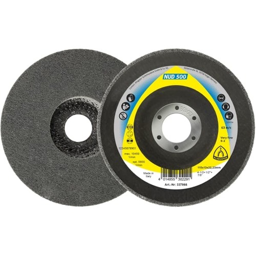 Klingspor NUD 500 125mm  x 13mm x 22.23mm Very Fine Pre Polishing Disc - 1 Each