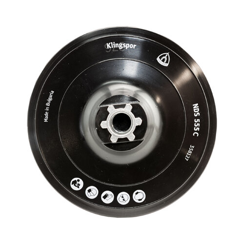 Klingspor NDS 555 C Backing Pad Disc Multihole Medium 125mm for M14 - 1 Each