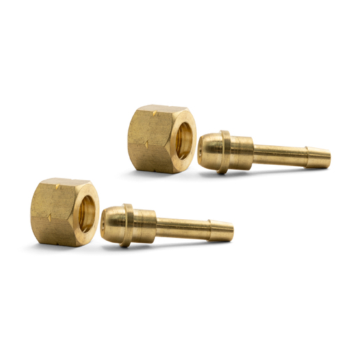 3/8 BSP Nut with 6mm Barb - Left Hand Thread - 2 Each