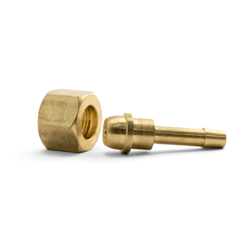 3/8 BSP Nut with 6mm Barb - Right Hand Thread - 1 Each