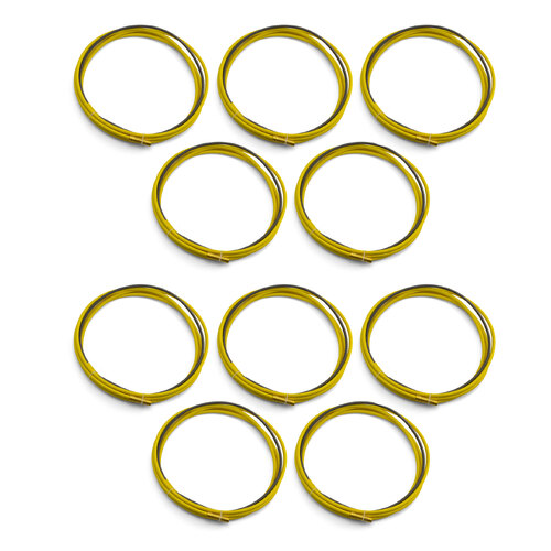 Kemppi MIG Liner Steel Yellow 3m - 1.4mm-1.6mm - 10 Each