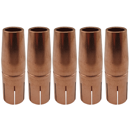 Fronius Style MIG Gas Nozzle / Shroud 15mm Ø - 79mm Long - 5 Pack