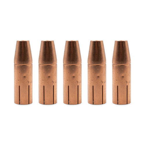 Fronius Style MIG Gas Nozzle / Shroud 9mm Ø - 66mm Long - 5 Pack