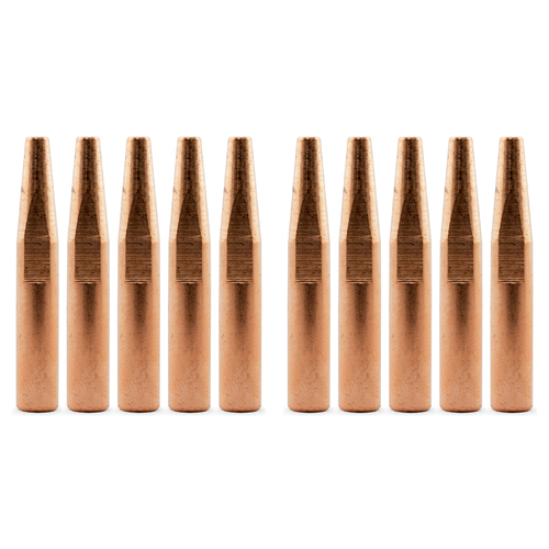 Bernard Style Conical MIG Contact Tips 1.2mm - 10 pack - Long 51mm 