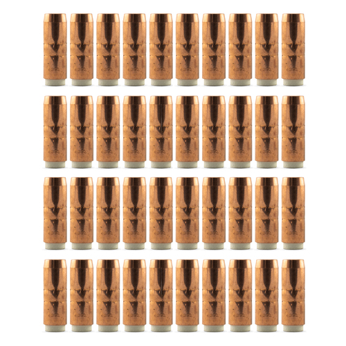 Bernard 300 Amp MIG Nozzle / Shroud 4393 Copper Conical - 40 Pack