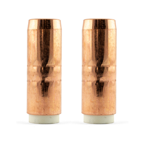 Bernard 400 Amp 4591 Cylindrical Copper MIG Nozzle / Shroud - 2 Pack
