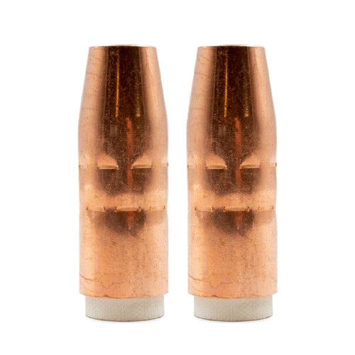Bernard 400 Amp 4592 Tapered Copper MIG Nozzle / Shroud - 2 Pack