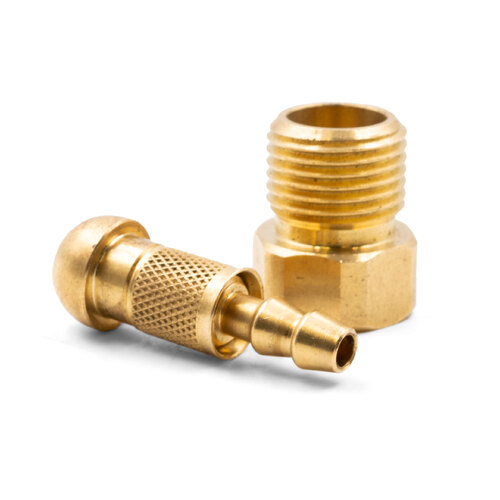 Right Hand 5/8UNF Gas Hose Fitting with CK Fail-Safe™ Threaded Barb