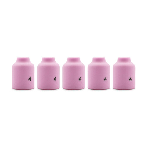 TIG Ceramic Cup / Nozzle Gas Lens #4 - 5 Each - WP-9 / 20