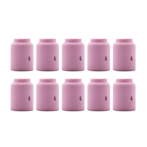 TIG Ceramic Cup / Nozzle Gas Lens #6 - 10 Each - WP-9 / 20