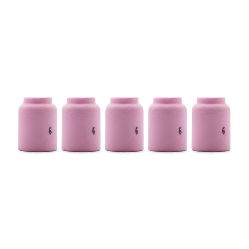 TIG Ceramic Cup / Nozzle Gas Lens #6 - 5 Each - WP-9 / 2