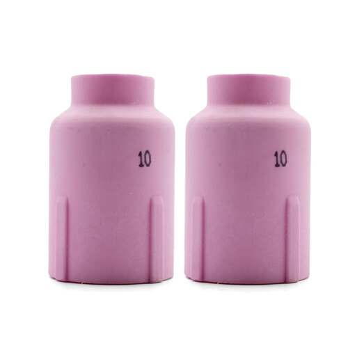 WP-17 | 18 | 26 | 9 | 20 TIG Ceramic Cup / Nozzle #10 Large Diameter Gas Lens - 2 Each