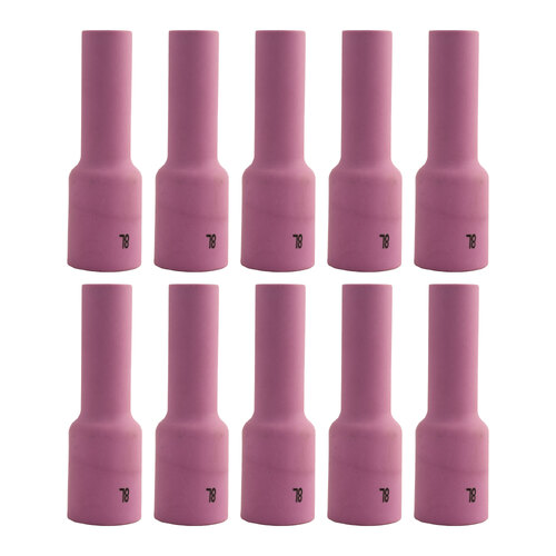 WP-17 | 18 | 26 TIG Ceramic Cup / Nozzle #8 Long Gas Lens - 10 Each
