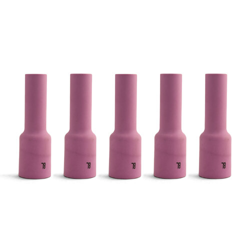 WP-17 | 18 | 26 TIG Ceramic Cup / Nozzle #8 Long Gas Lens - 5 Each