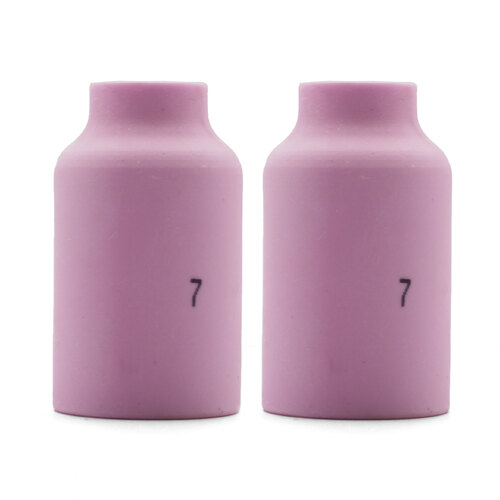 TIG Ceramic Cup / Nozzle #7 GAS LENS - 2 Each - WP-17 /18 / 26 