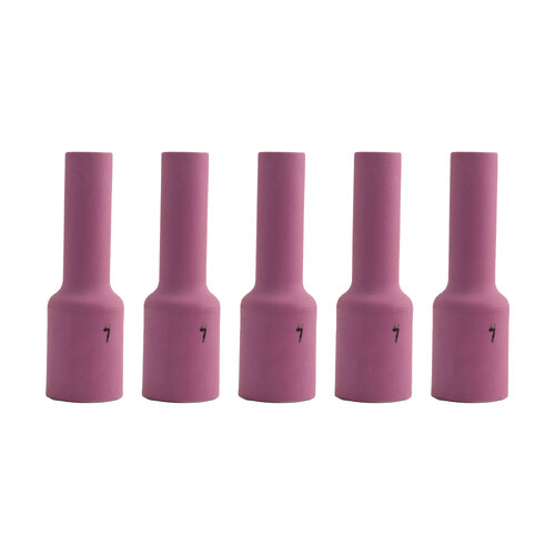 WP-17 | 18 | 26 TIG Ceramic Cup / Nozzle #7 Long Gas Lens - 5 Each