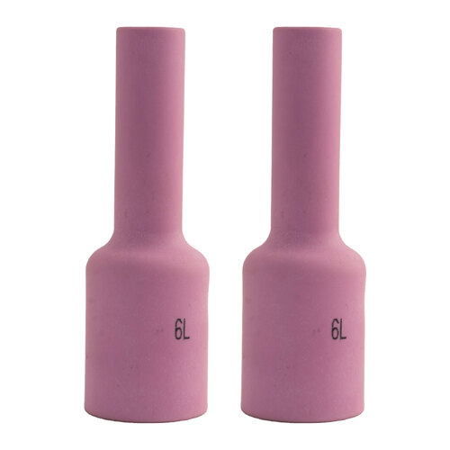 WP-17 | 18 | 26 TIG Ceramic Cup / Nozzle #6 Long Gas Lens - 2 Each