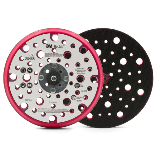 3M 60440241143 (20465) Hookit 150mm Low Profile Disc Pad for Sand & Dust Extraction - 5 Each