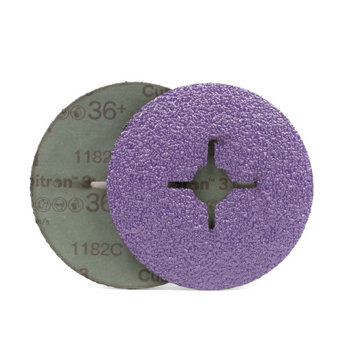 3M Cubitron 3 III 125mm / 5" - 1182C 36 Grit Sanding Disc 492EQ 66448 - 100 Pack