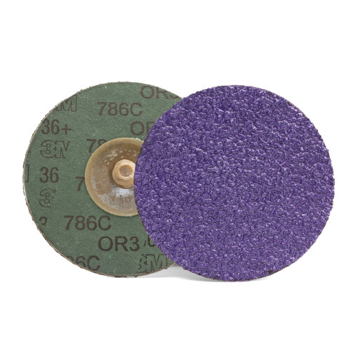 3M Cubitron 2 II 36 Grit 75mm Roloc Fibre Disc 786C 33389 - 90 Each
