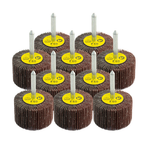 Klingspor KM 613 60 Grit Abrasive Mop for Stainless Steel 50 x 30 x 6mm- 10 Each
