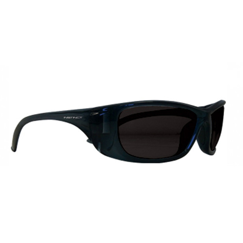 Safety Glasses - Instinct - Blue with Smoke Lens 