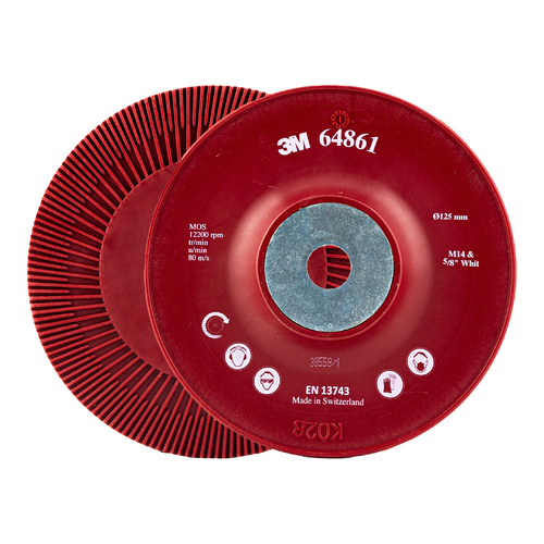 3M 125mm High Pressure Fibre Disc Ribbed Face Backing Pad 64861 - 2 Each