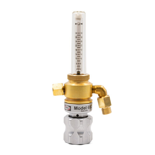 Harris 653 Argon Co2 Pipeline Flow Meter Regulator 