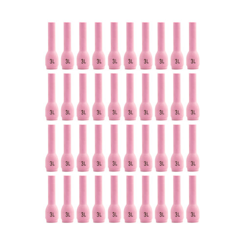 WP-9 |20 TIG Ceramic Cup / Nozzle LONG #3 - 40 pack