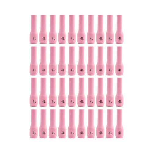 WP-9 |20 TIG Ceramic Cup / Nozzle LONG #4 - 40 pack