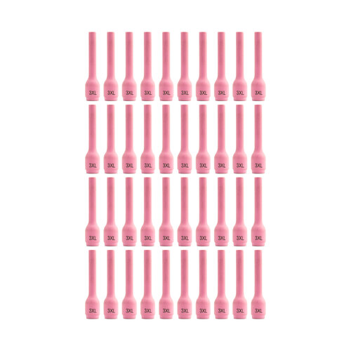 WP-9 |20 TIG Ceramic Cup / Nozzle EXTRA LONG #3 - 40 pack