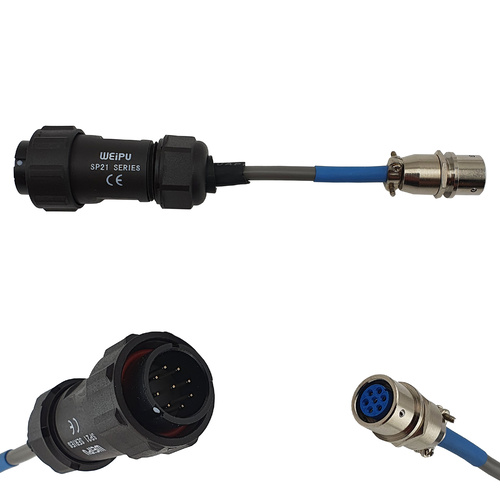 7 Pin UNIMIG Female Plug to 9 Pin UNIMIG Male Plug Adapter