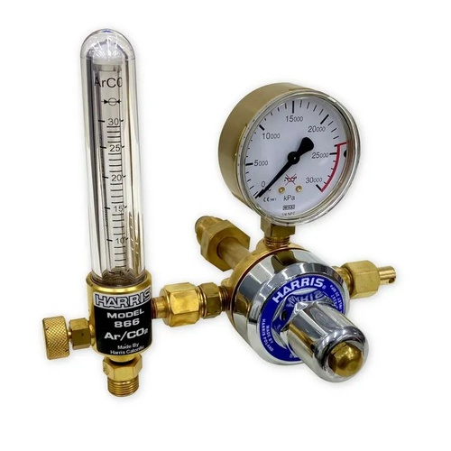 Harris Argon Bobbin Regulator / Flowmeter - Side Entry Welding 0 - 30 LPM