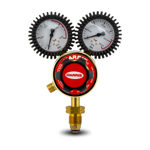 Harris 825 Hydrogen Regulator - 0 to 1000kPa - Vertical Inlet