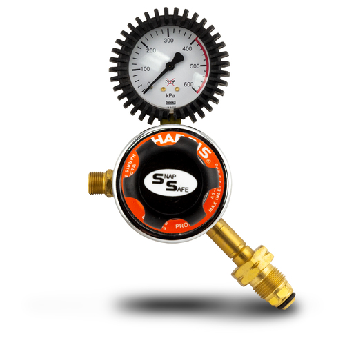 Harris 825 LPG High Flow Regulator - 0 to 400 KPA - Side Inlet